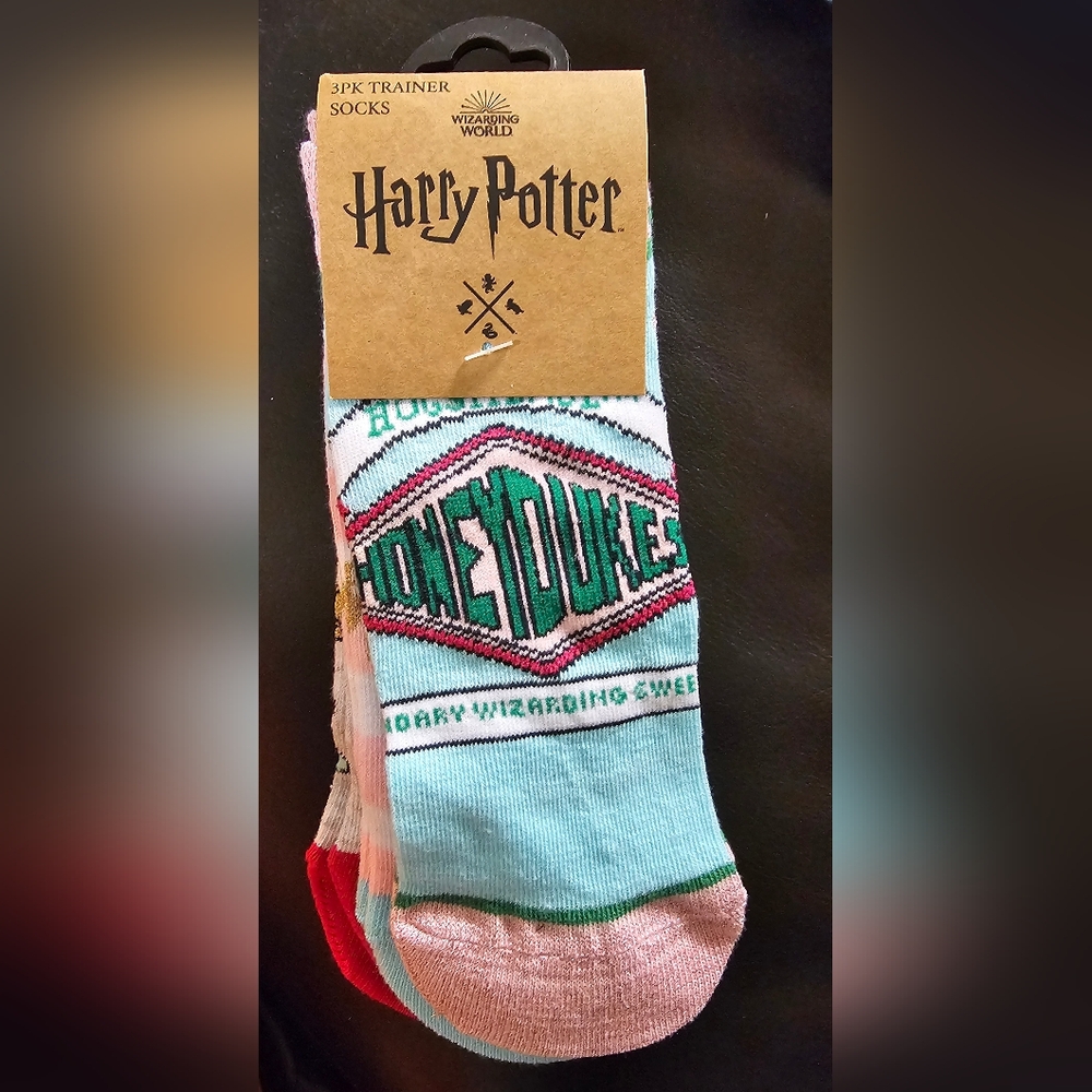 Wizarding World Harry Potter 3 Pairs Trainer Low Rise Socks Small Medium NWT